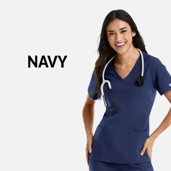 Momentum Scrub Top - Navy