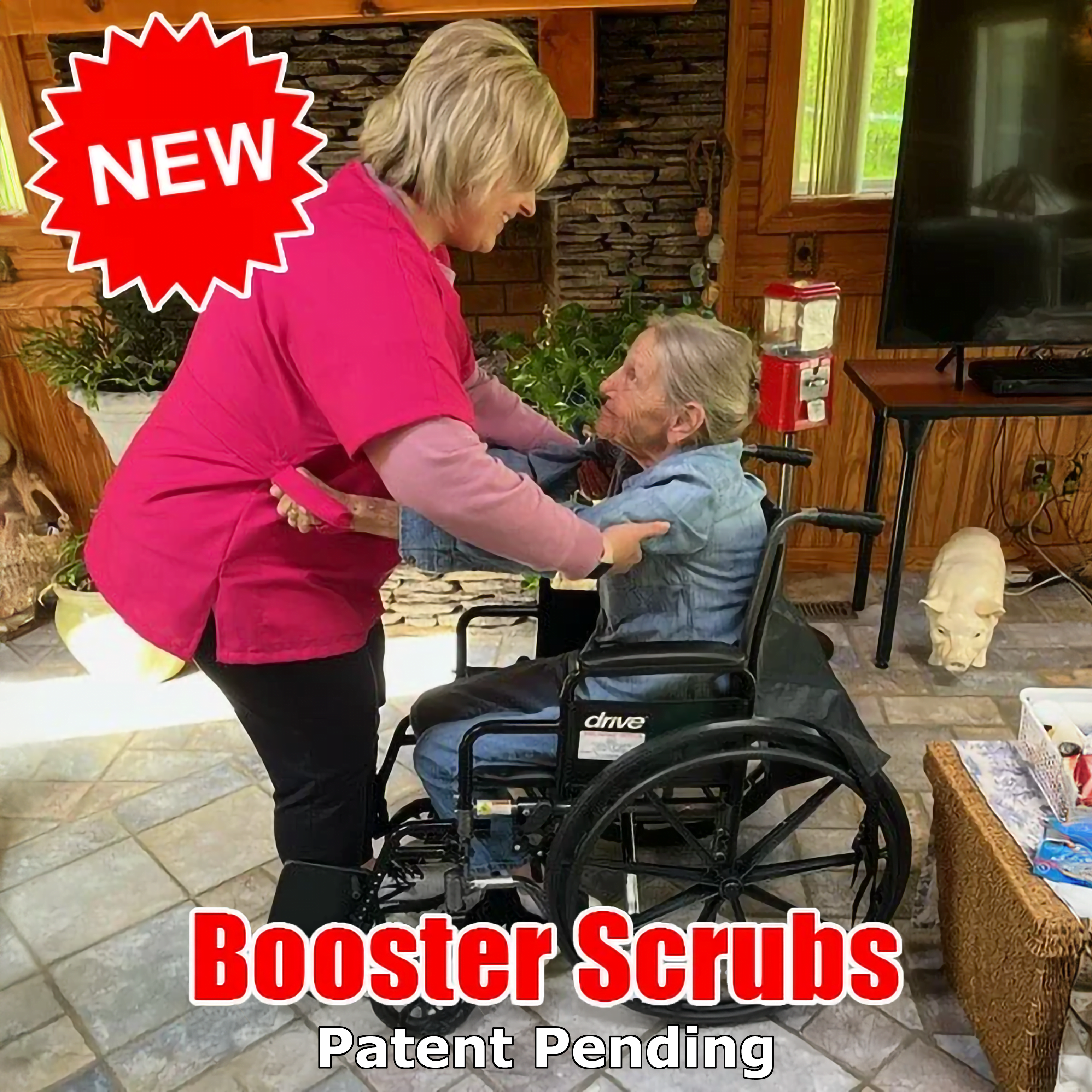 Booster Scrubs | Home Healthcare Scrubs | Free Embroidery on All Scrub Tops