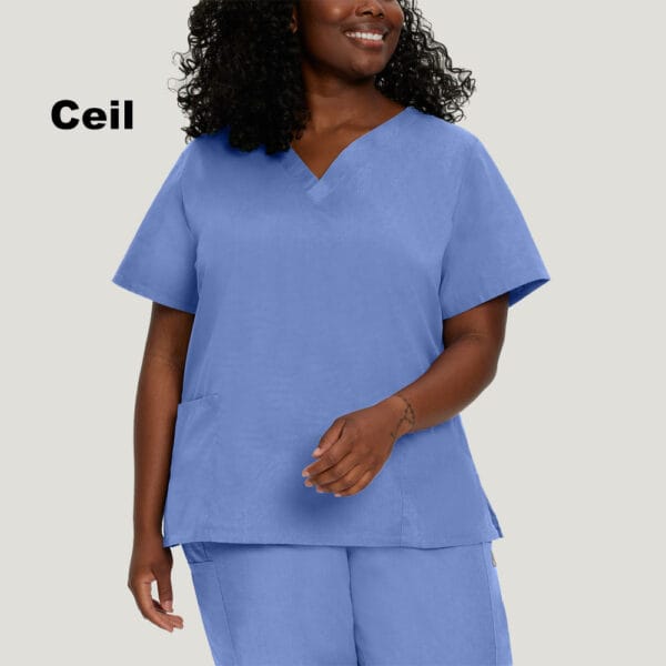 Landau Scrub Zone Women's V-Neck Scrub Top - Image 6