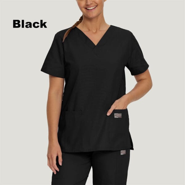 Landau Scrub Zone Women's V-Neck Scrub Top - Image 2