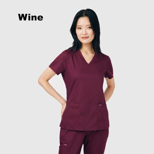 Landau Women's ProFlex 3 Pocket V-Neck Top - Image 6