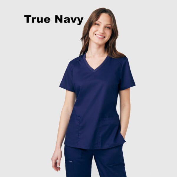 Landau Women's ProFlex 3 Pocket V-Neck Top - Image 7