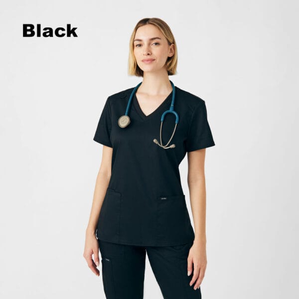 Landau Women's ProFlex 3 Pocket V-Neck Top - Image 4